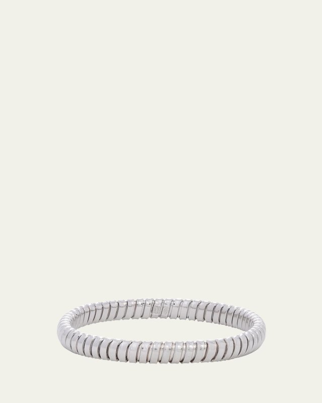 18K White Gold 75th Anniversary Rolling Bracelet, 7.5mm,